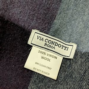 Brand new never worn Via Condotti 100% wool scarf